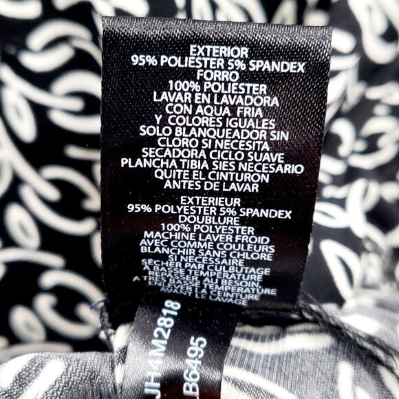 VTG Jessica Howard Black White Floral AOP Short Sleeve Knee Length Dress Size 6 - Picture 10 of 10